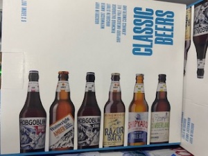 Box of classic beers